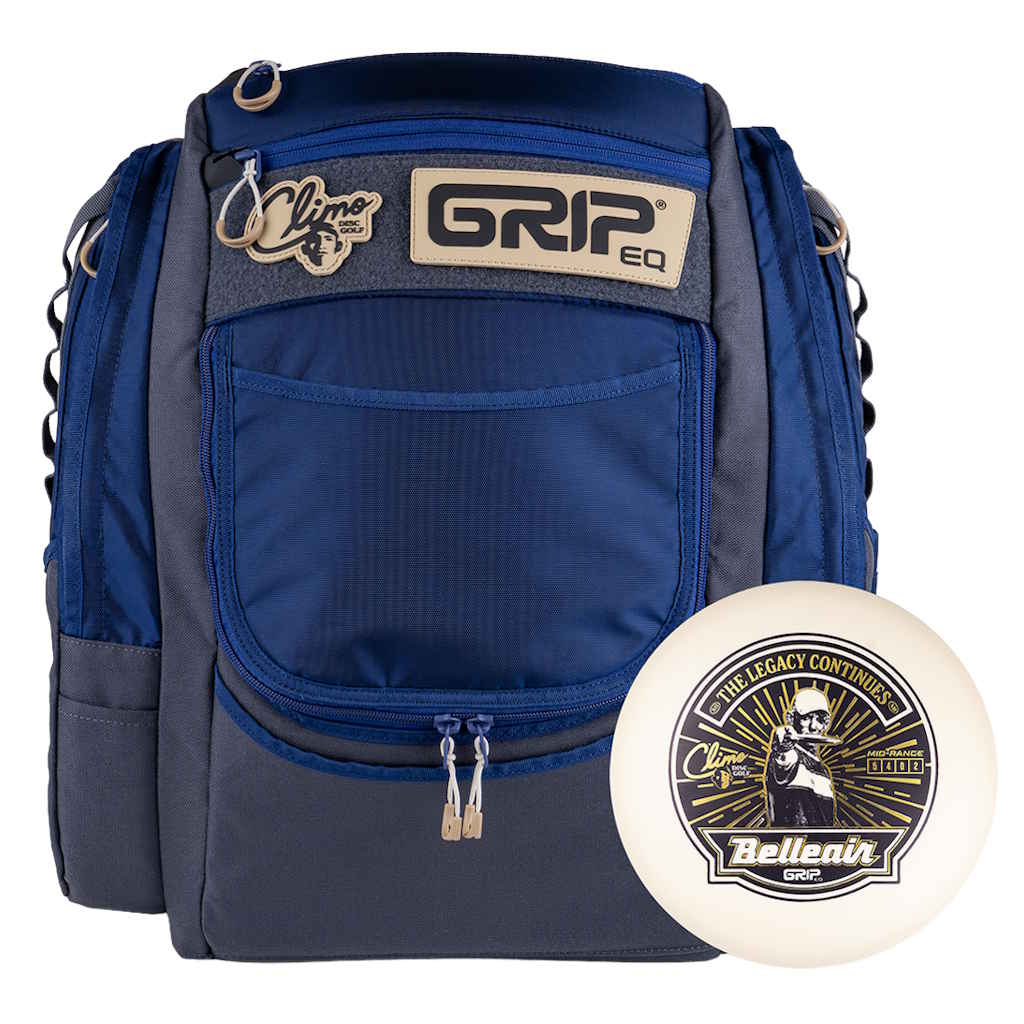 Climo Disc Golf x GRIPeq ATS Disc Golf Bag