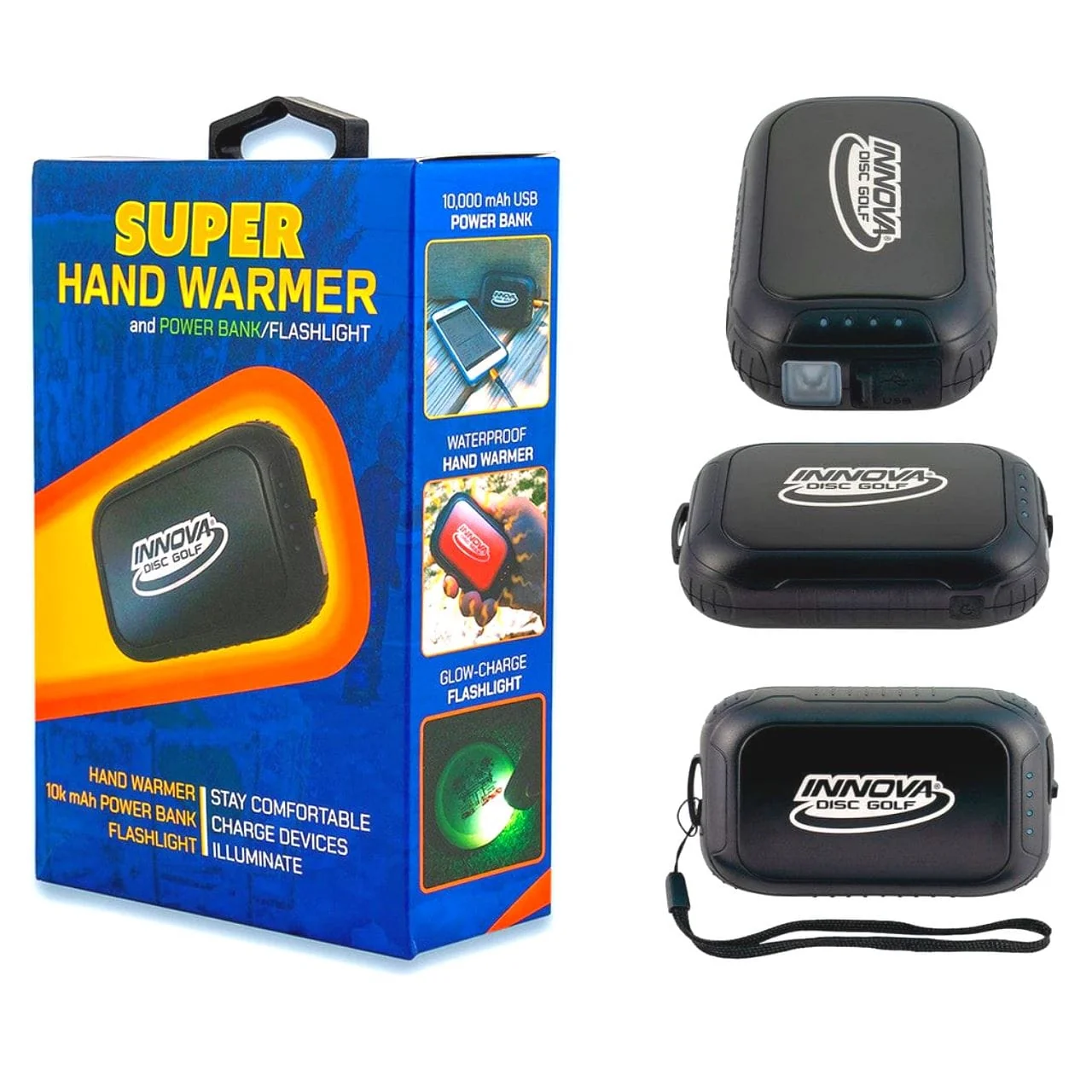 Innova Super Hand Warmer & Power Bank / Flashlight