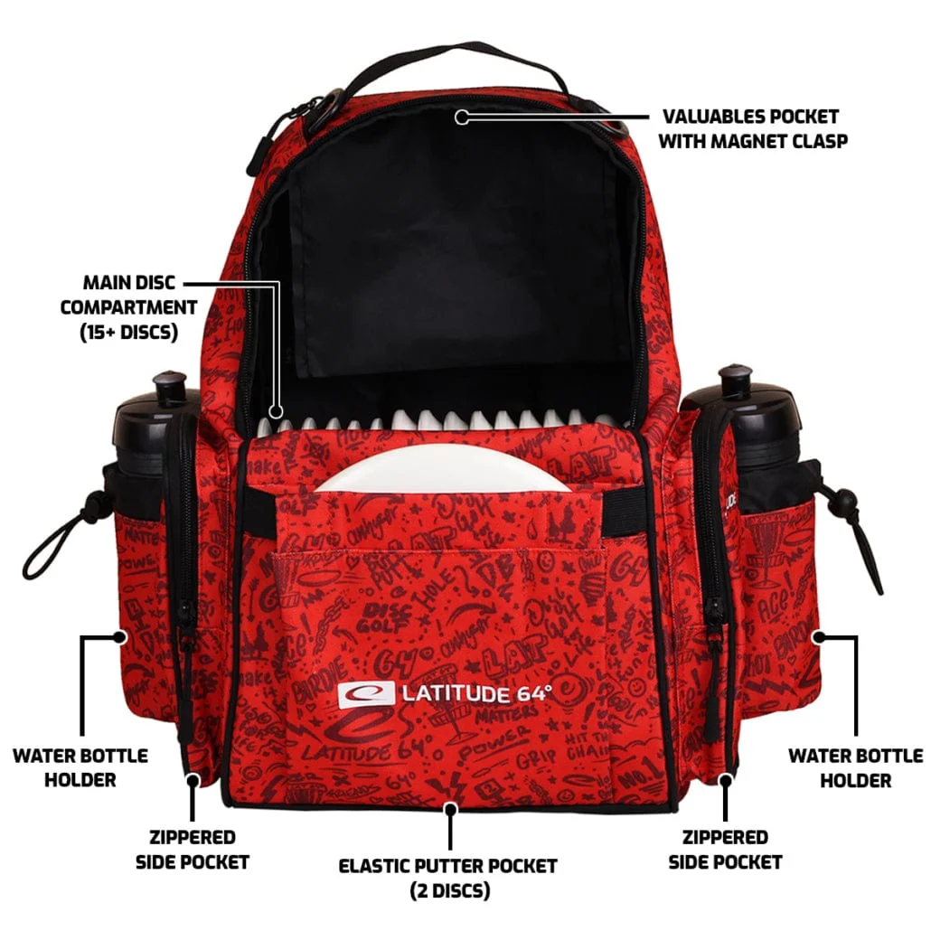 Latitude 64 Disc Golf Bag (Swift Backpack, 15 - 17 Disc Capacity) - Image 3