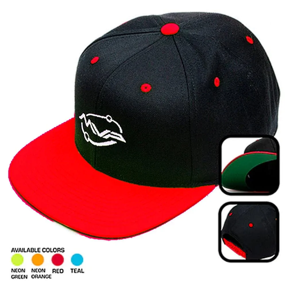 MVP Orbital Logo Snapback Two-Tone Flat Bill Hat - Image 2