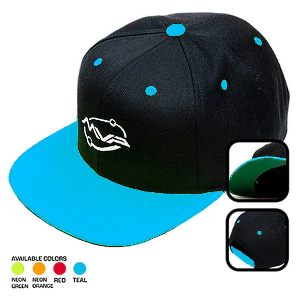 MVP Orbital Logo Snapback Two-Tone Flat Bill Hat - Image 4