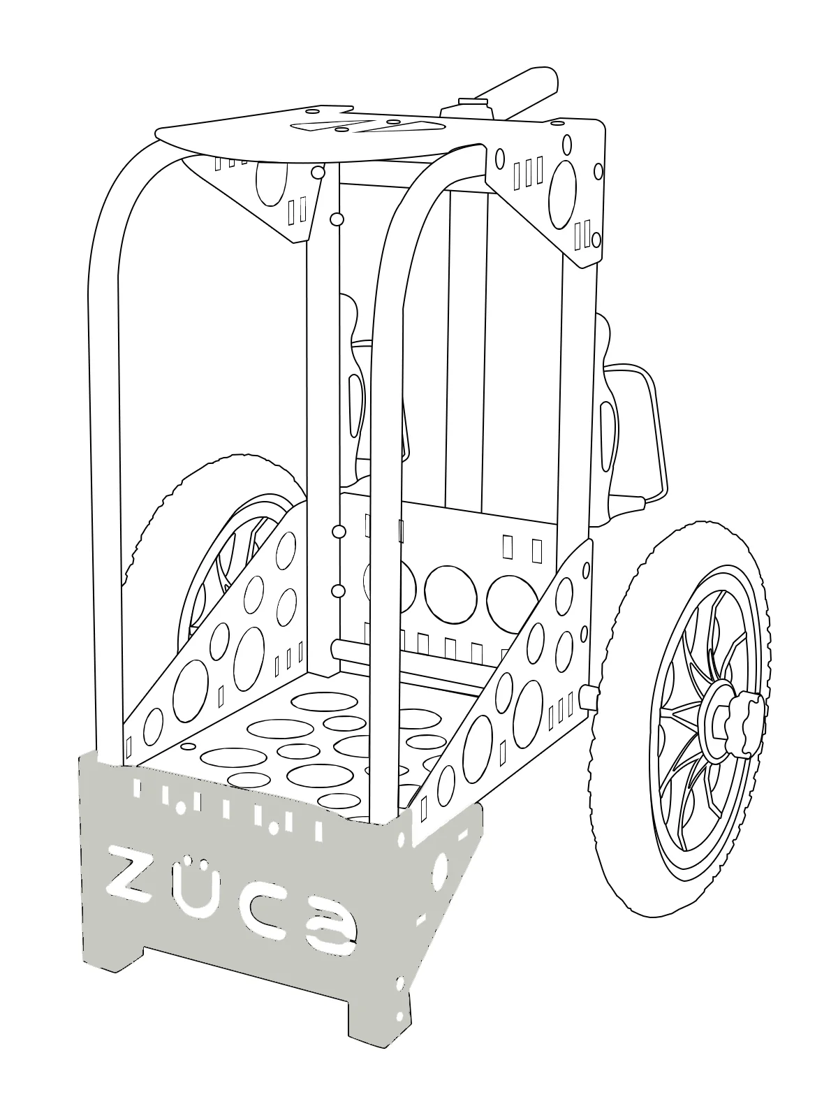 ZÜCA Accessory (All-Terrain Disc Golf Cart Front-Wrapper) - Image 9